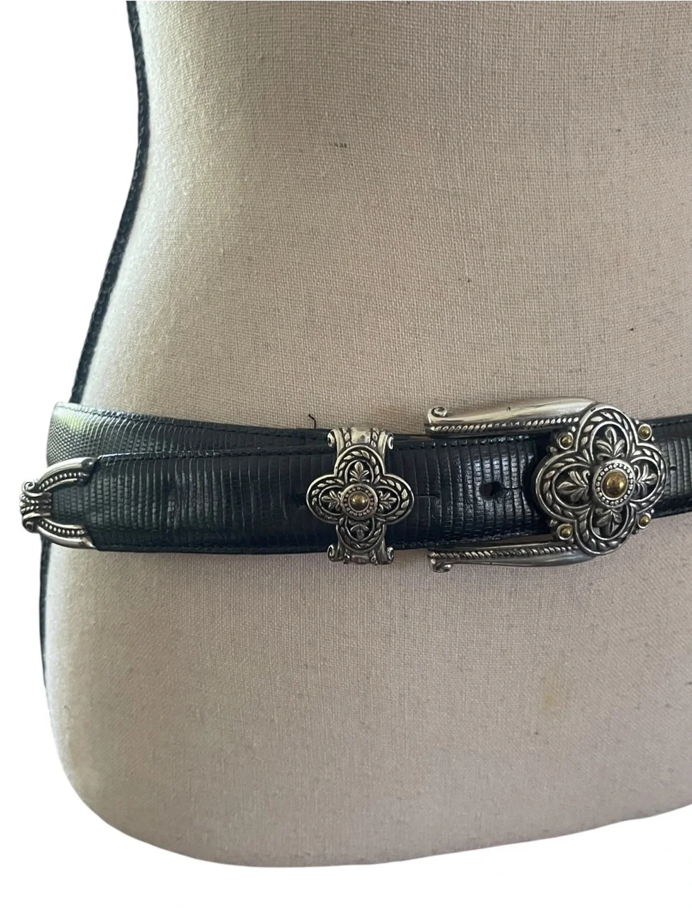 Brighton black leather